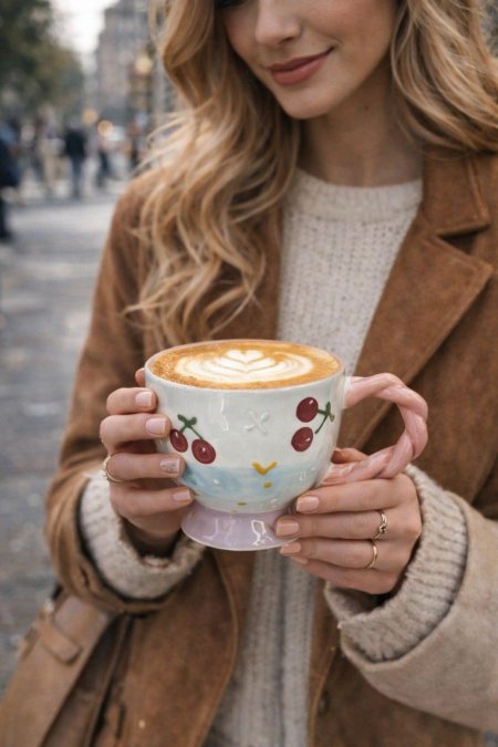 فنجان هاند ميد كرزه (8)